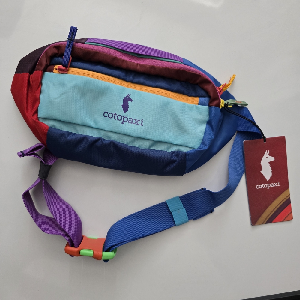 Cotopaxi Colorful Hip Pack with Blue and Maroon